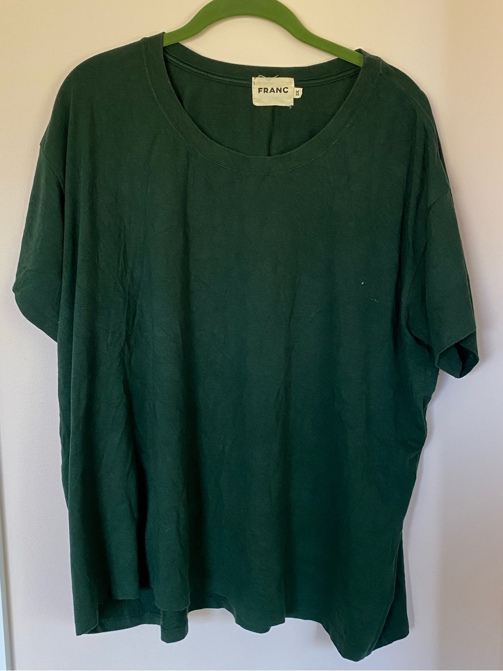 Bundle of 2 FRANC box tshirts - green and grey-blue, 2X